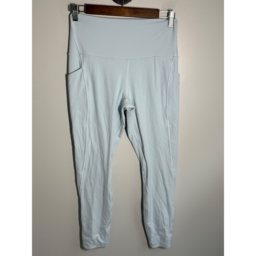 Lululemon Invigorate High-Rise Tight 25 Everlux Blue Leggings Pockets Size 8